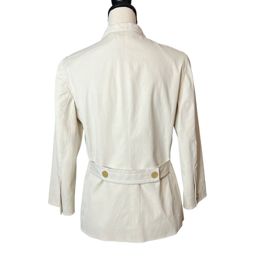 Talbots Jacket In Cream With Front Pockets And Tw… - image 2